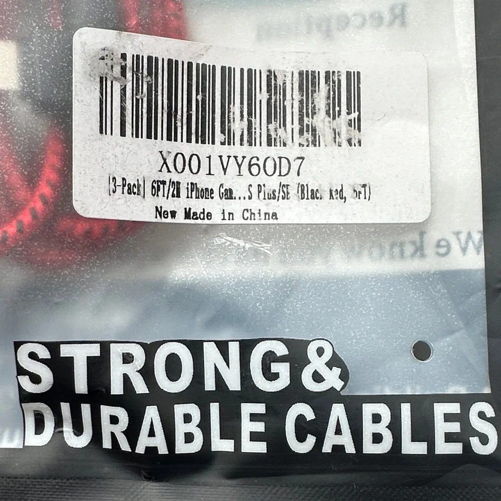 USB Red Mobile Phone Charge & Sync Cable